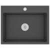 Handmade Kitchen Sink Black Stainless Steel
