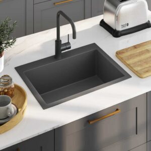Handmade Kitchen Sink Black Stainless Steel