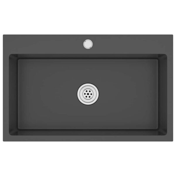 Handmade Kitchen Sink Black Stainless Steel