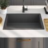 Handmade Kitchen Sink Black Stainless Steel