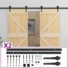 8720286182536_a_en_hd_1.jpg Sliding Door with Hardware Set 100x210 cm Solid Pine Wood