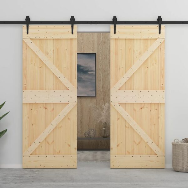 8720286182536_m_en_hd_1.jpg Sliding Door with Hardware Set 100x210 cm Solid Pine Wood