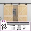8720286182543_a_en_hd_1.jpg Sliding Door with Hardware Set 100x210 cm Solid Pine Wood