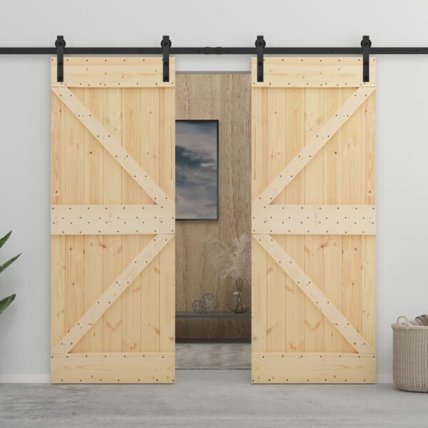 8720286182567_m_en_hd_1.jpg Sliding Door with Hardware Set 100x210 cm Solid Pine Wood