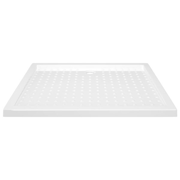 Shower Base Tray with Dots White 80x100x4 cm ABS