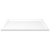 Rectangular ABS Shower Base Tray White 80x120 cm