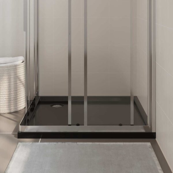 Square ABS Shower Base Tray Black 90x90 cm