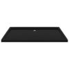 Rectangular ABS Shower Base Tray Black 70x120 cm