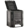 Garden Composter Black 380 L