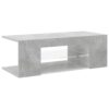 TV Cabinet with LED Lights Concrete Grey 90x39x30 cm