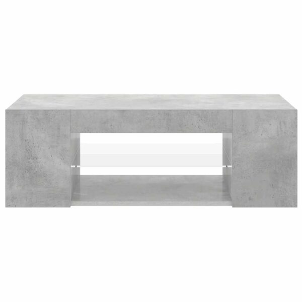 TV Cabinet with LED Lights Concrete Grey 90x39x30 cm