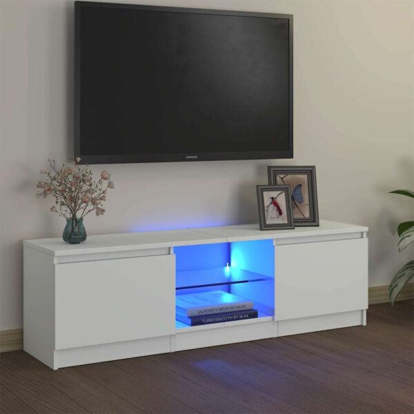 8720286216934_m_en_hd_1.jpg TV Cabinet with LED Lights White 120x30x36 cm