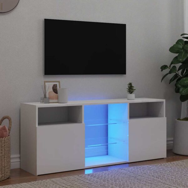 8720286217115_m_en_hd_1.jpg TV Cabinet with LED Lights White 120x30x50 cm