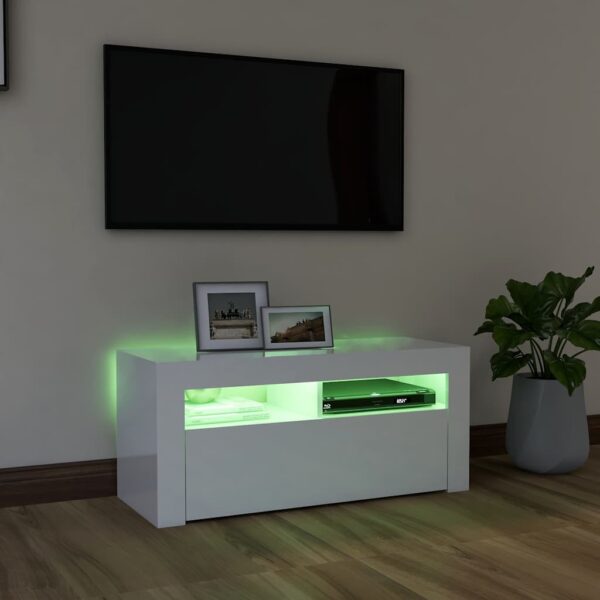 8720286217351_g_en_hd_2.jpg TV Cabinet with LED Lights High Gloss White 90x35x40 cm