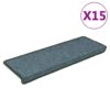 Stair Mats 15 pcs 65x21x4 cm Dark Green Rectangular Edge