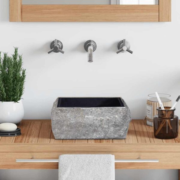 Sink Black 30x30x13 cm Marble