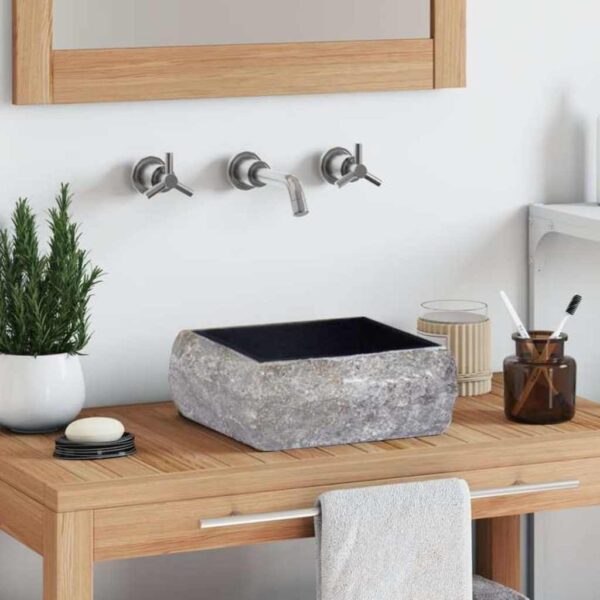 Sink Black 30x30x13 cm Marble