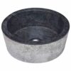 Sink Black Ã˜40x15 cm Marble