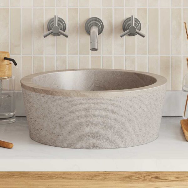 Sink Grey Ã˜40x15 cm Marble