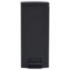 Dustbin with Pedal Anti-fingerprint 30L Black Stainless Steel
