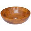 Basin Solid Teak Wood Î¦40x10 cm