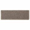 Stair Mats Self-adhesive Sisal-Look 15 pcs 65x21x4 cm Dark Beige