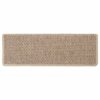 Stair Mats Self-adhesive Sisal-Look 15 pcs 65x21x4 cm Sand