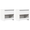 Bedside Cabinets 2 pcs White 40x30x39 cm Engineered Wood