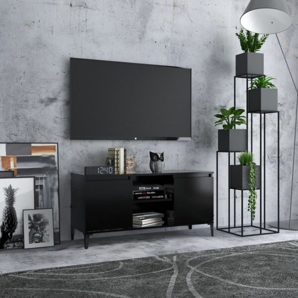 8720286357781_m_en_hd_1.jpg TV Cabinet with Metal Legs Black 103.5x35x50 cm