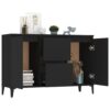 Sideboard Black 102x35x70 cm Engineered Wood
