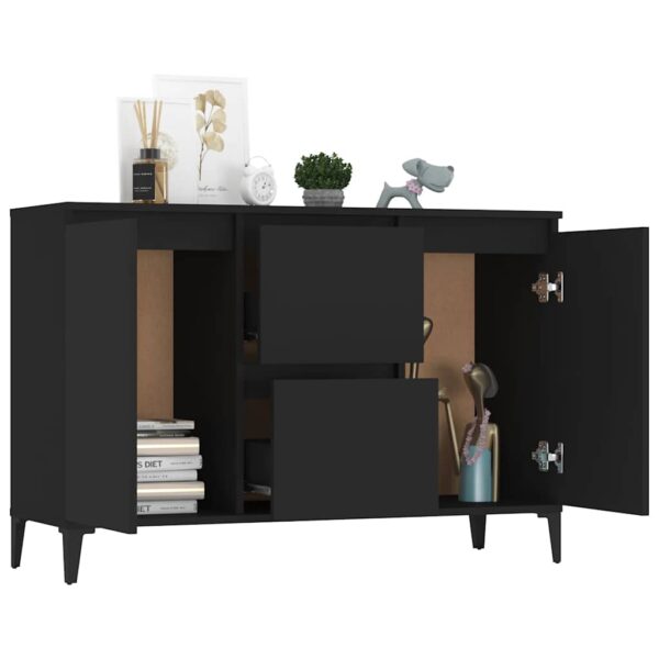 Sideboard Black 102x35x70 cm Engineered Wood
