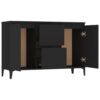 Sideboard Black 102x35x70 cm Engineered Wood
