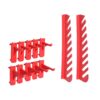 71 Piece Storage Kit with Wall Panels Red and Black
