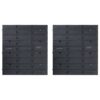 71 Piece Storage Kit with Wall Panels Red and Black
