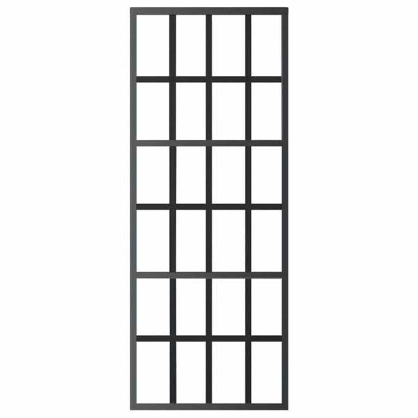 Sliding Door ESG Glass and Aluminium 76x205 cm Black