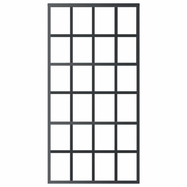 Sliding Door ESG Glass and Aluminium 102x205 cm Black