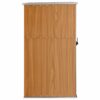 Garden Tool Shed Brown 88x89x161 cm Galvanised Steel