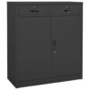 Office Cabinet Anthracite 90x40x102 cm Steel