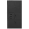 Office Cabinet Anthracite 90x40x180 cm Steel