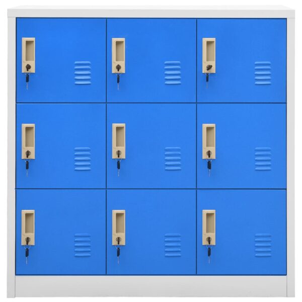 8720286566503_g_en_hd_1.jpg Locker Cabinet Light Grey and Blue 90x45x92.5 cm Steel