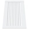 Cabinet Doors Louvred Design 2 pcs White 39.5x59.4 cm Solid Wood Pine
