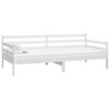 Day Bed without Mattress White Solid Wood Pine 90x200cm