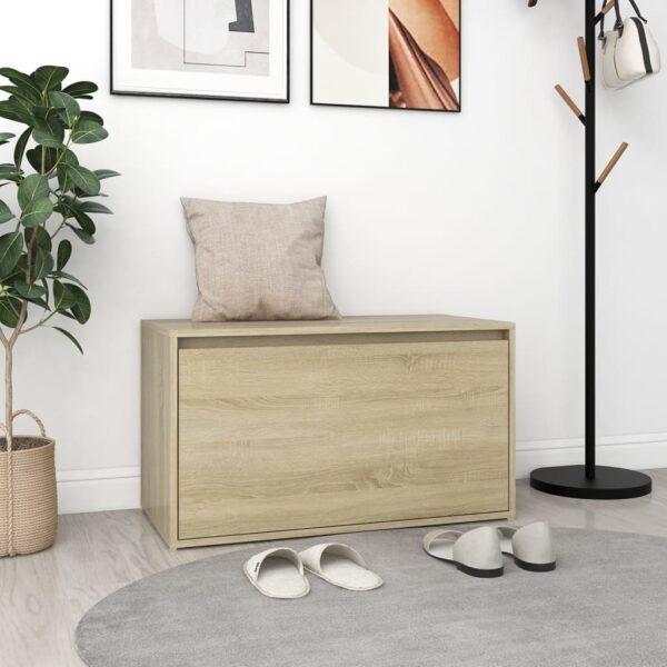 8720286642665_m_en_hd_1.jpg Hall Bench 80x40x45 cm Sonoma Oak Engineered Wood