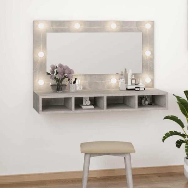 8720286644928_g_en_hd_1.jpg Mirror Cabinet with LED Concrete Grey 90x31.5x62 cm