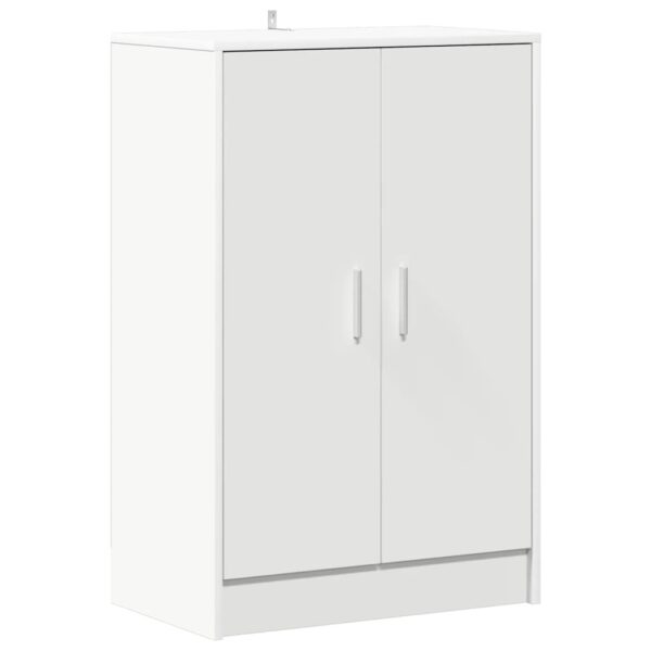 Shoe Cabinet White 60x35x92 cm Engineered Wood