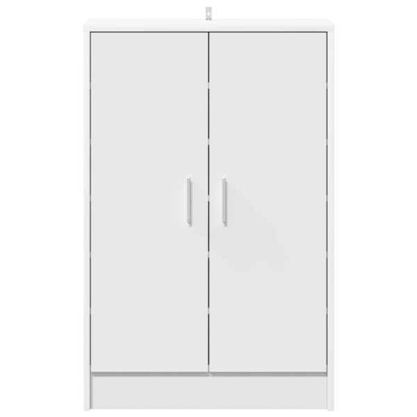 Shoe Cabinet White 60x35x92 cm Engineered Wood