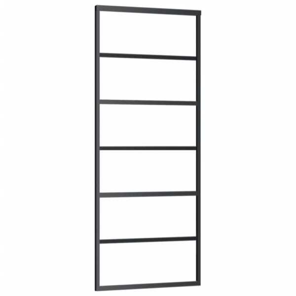 Sliding Door with Hardware Set ESG Glass&Aluminium 76x205 cm