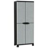Plastic Cabinet 68x39x171.5 cm Rattan Design