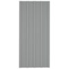 Roof Panels 36 pcs Galvanised Steel Grey 100x45 cm