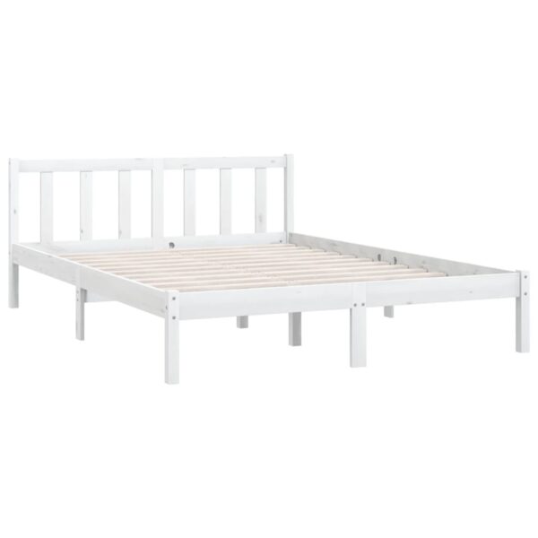 8720286671351_g_en_hd_1.jpg Bed Frame without Mattress White Solid Wood Double